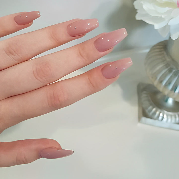 Natural Nude Color False Nail Nail Every Day And Night 