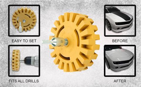 Decal Eraser Removal Wheel Kit