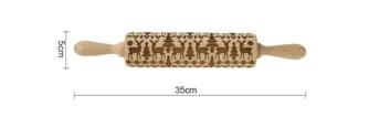 Embossing Wooden Rolling Pin