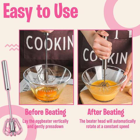 Stainless Steel Semi-Automatic Hand Push Whisk