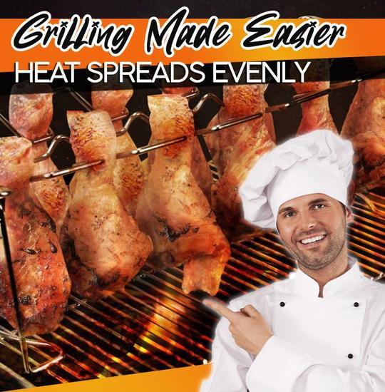 Stainless Steel Grilled Chicken Rack Holder