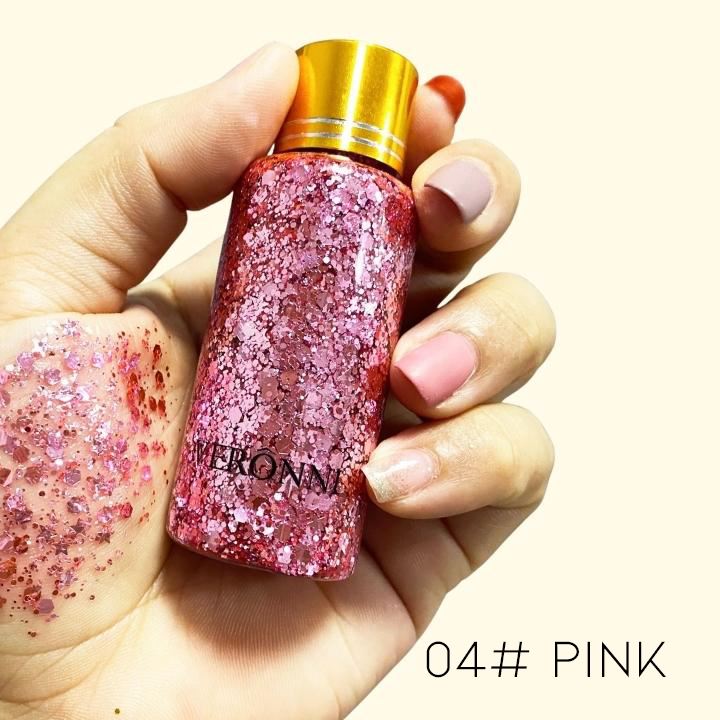 High Shine Body & Hair Large Glitter Gel Make-up Every Day And Night 