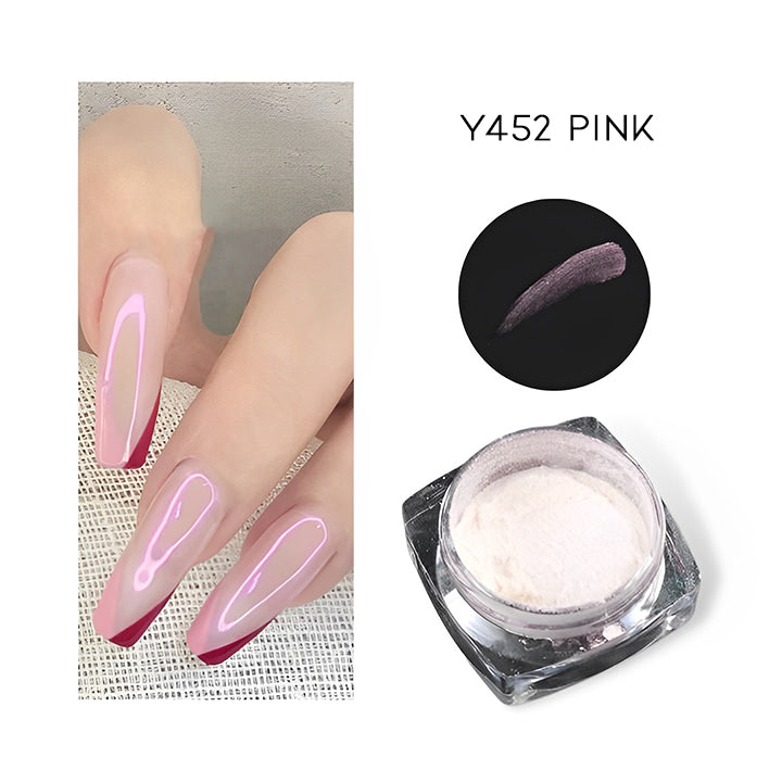 Pearl Nail Art White Wedding Nail Chrome Powder Nail Every Day And Night Y452 Pink 