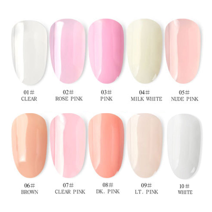 Easy Building PolyGel Nail Nail Every Day And Night 02 Rose Pink 