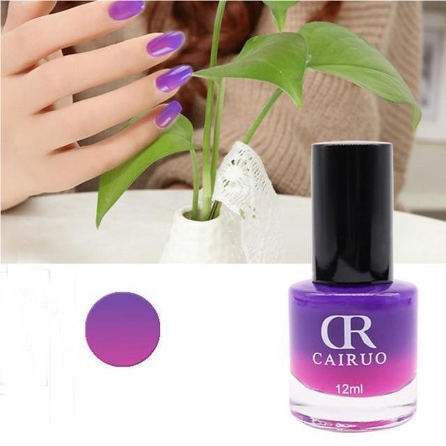 Temperature Changing Color Gel Nail