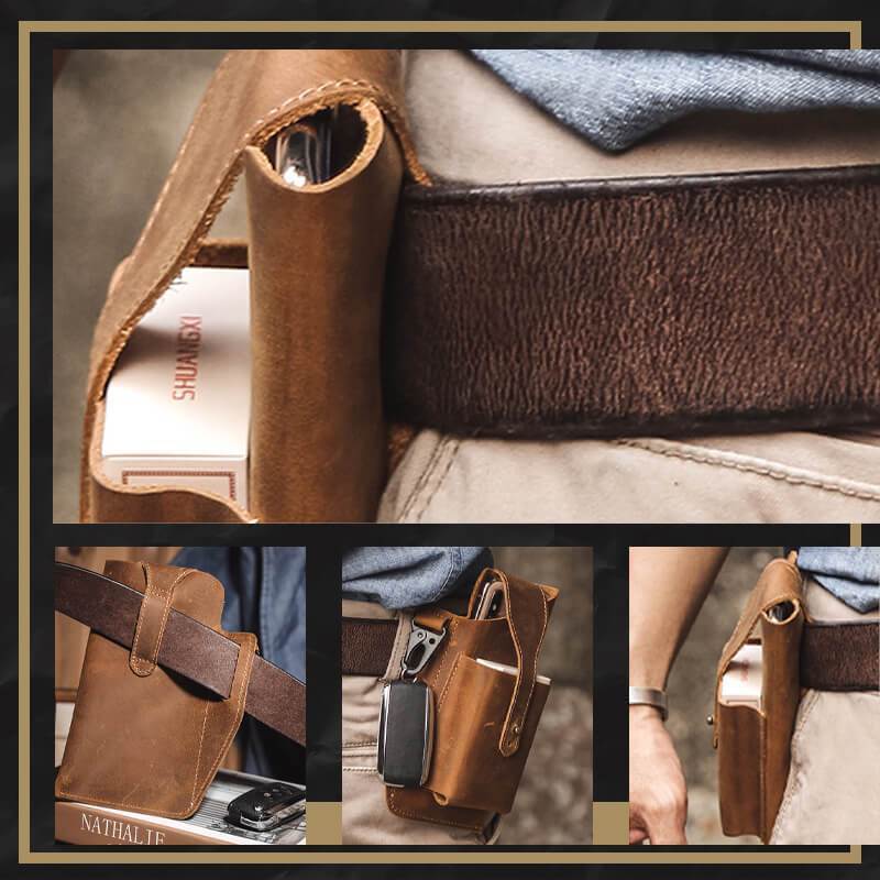 Retro Belt Waist Men's Bag Men-001 outdoorpinata 