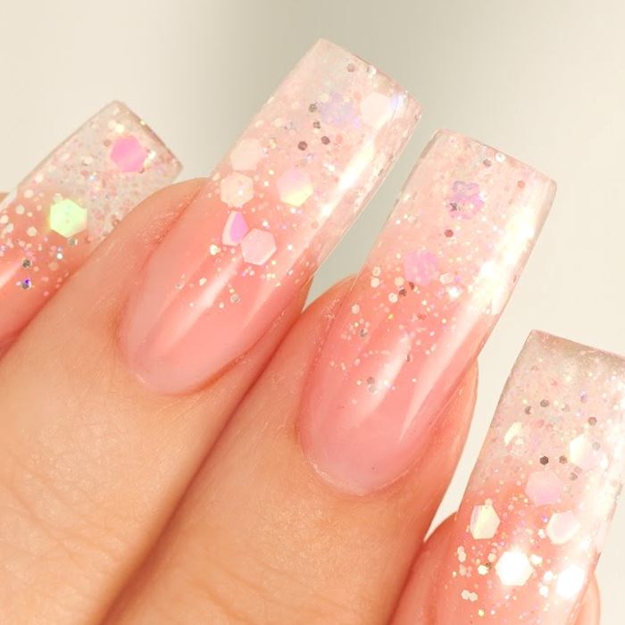 Seamless Transparent Fake Nails (240 pcs) Nail Every Day And Night 