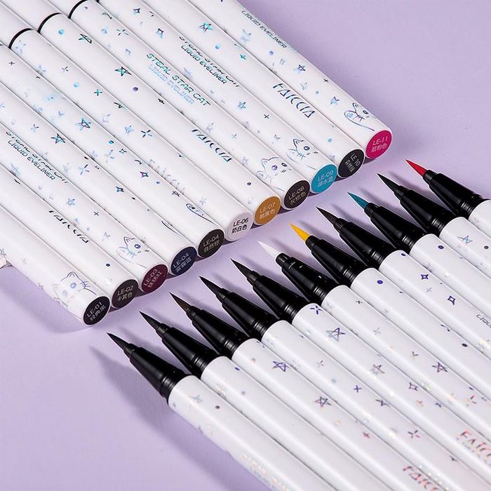 12HRS Waterproof Brush Tip Liquid Eyeliner Make-up Every Day And Night 