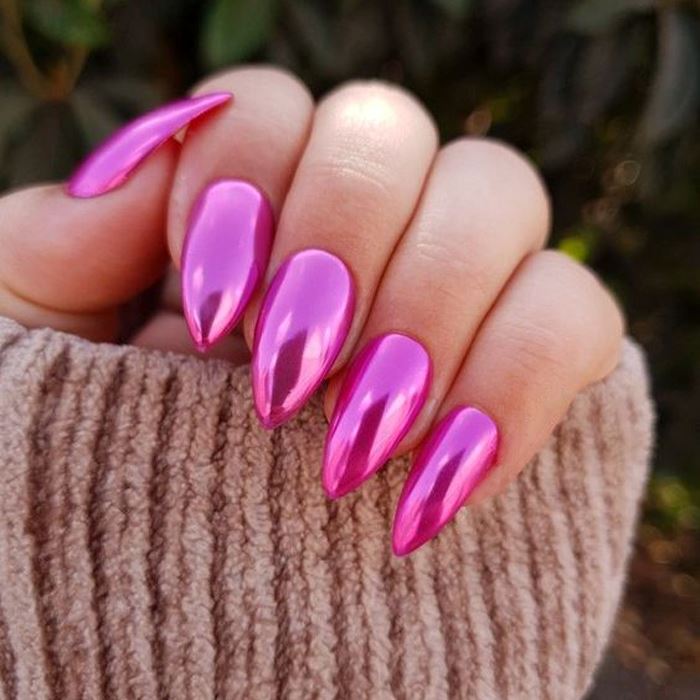 4 Color Nail Mirror Chrome Solid Powder Palette Nail Every Day And Night 