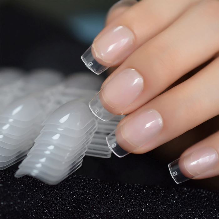 Seamless Transparent Fake Nails (240 pcs) Nail Every Day And Night 