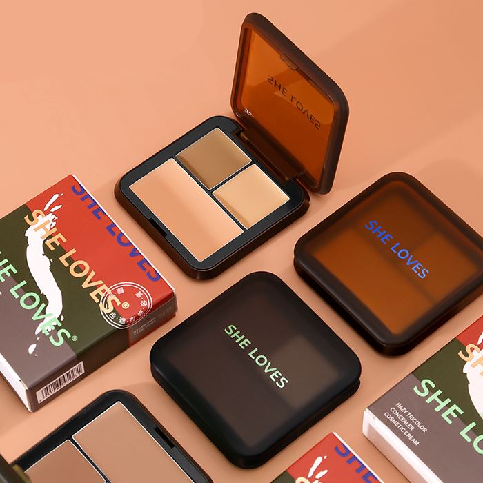 Face Highlight & Contour Cream Palette Make-up Every Day And Night 