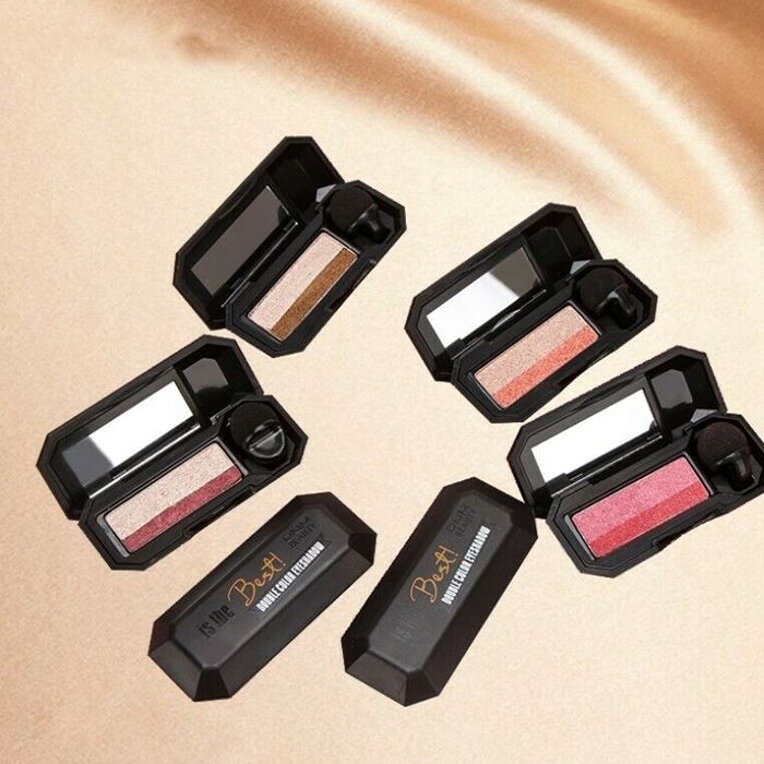2-Tone Sponge Eyeshadow Make-up Every Day And Night 