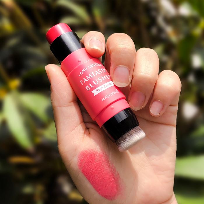 Multi-Use Creamy Blush Stick With Brush Make-up Every Day And Night 