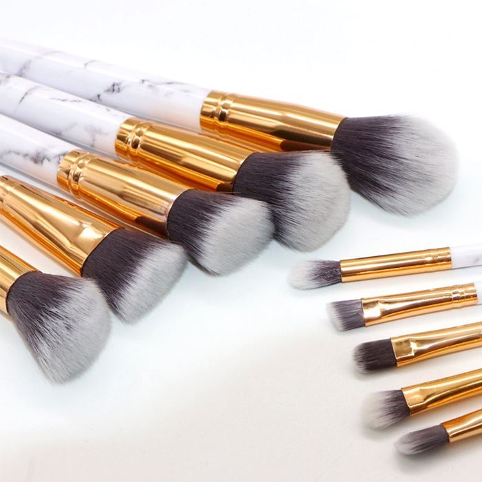 Beginner Marble Makeup Brush Set Make-up Every Day And Night 