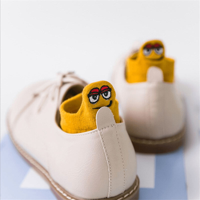Embroidered Cartoon Women Socks