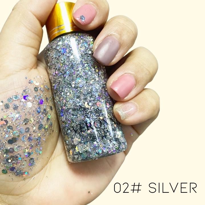 High Shine Body & Hair Large Glitter Gel Make-up Every Day And Night 