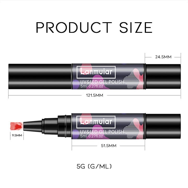 Instant Nail Gel Paint On Brush Pen Every Day And Night 