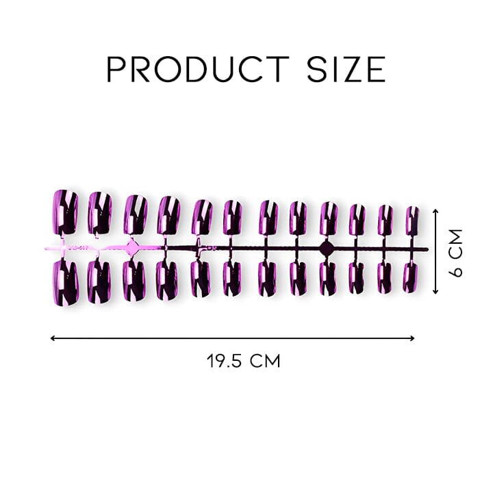 Ready To Go Mirror Chrome Nail Art False Nails Nail Every Day And Night 