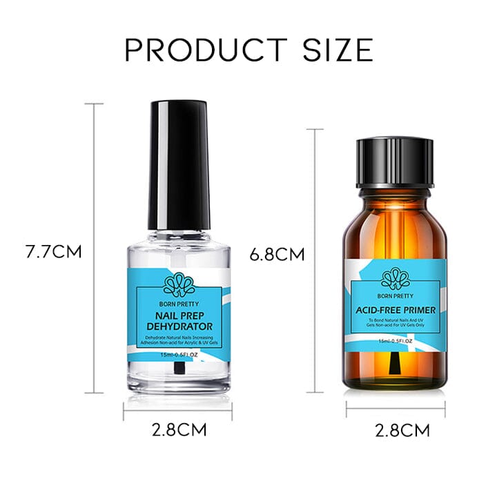 Nail Prep Dehydrator & Primer Set Nail Every Day And Night 