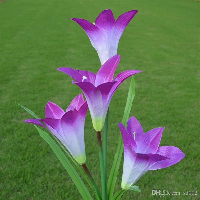 Lily Solar Garden Stake Lights (Pack of 4 Lilies)