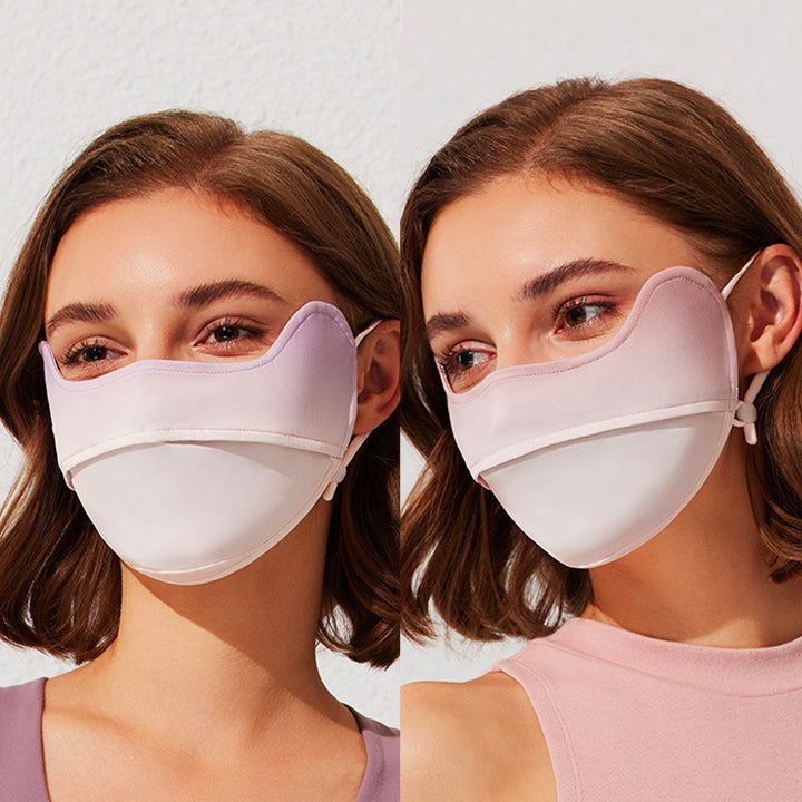 SPF50+ Cool Feeling Breathable Face Mask Personal Care Every Day And Night Gradient Smoked Red Bean Paste 2pcs (42% OFF) $10.5 Each 