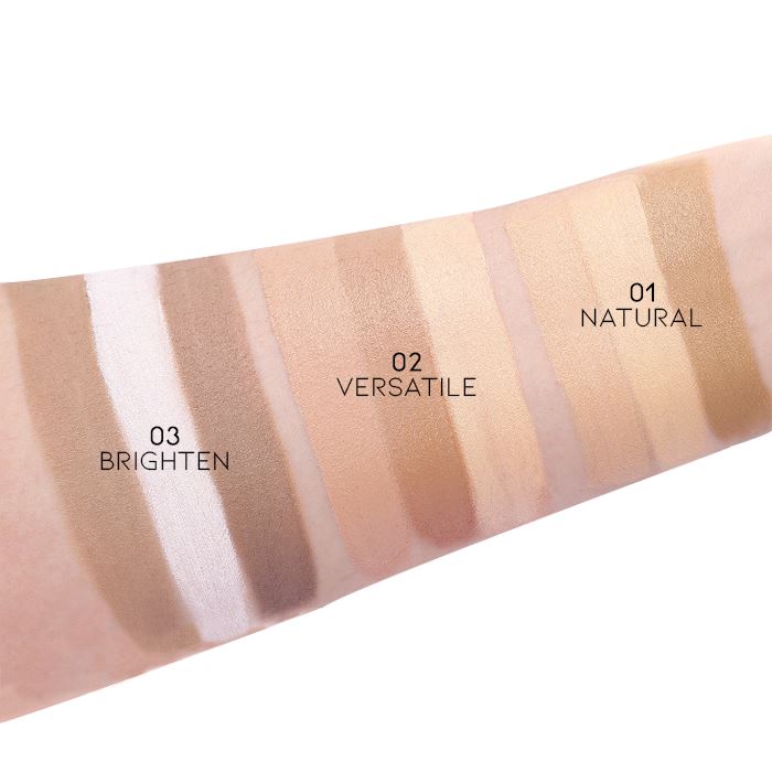 Face Highlight & Contour Cream Palette Make-up Every Day And Night 