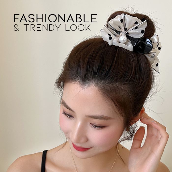 Small Hair Bun Bowknot Claw Clip Hair Styling Tools Every Day And Night 