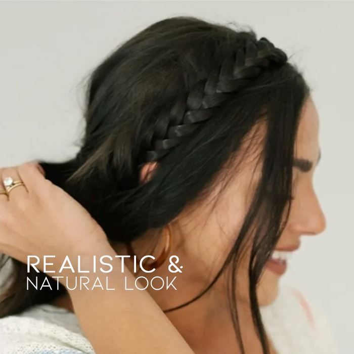 Casual Braided Natural-looking Hairband Hair Styling Tools Every Day And Night 