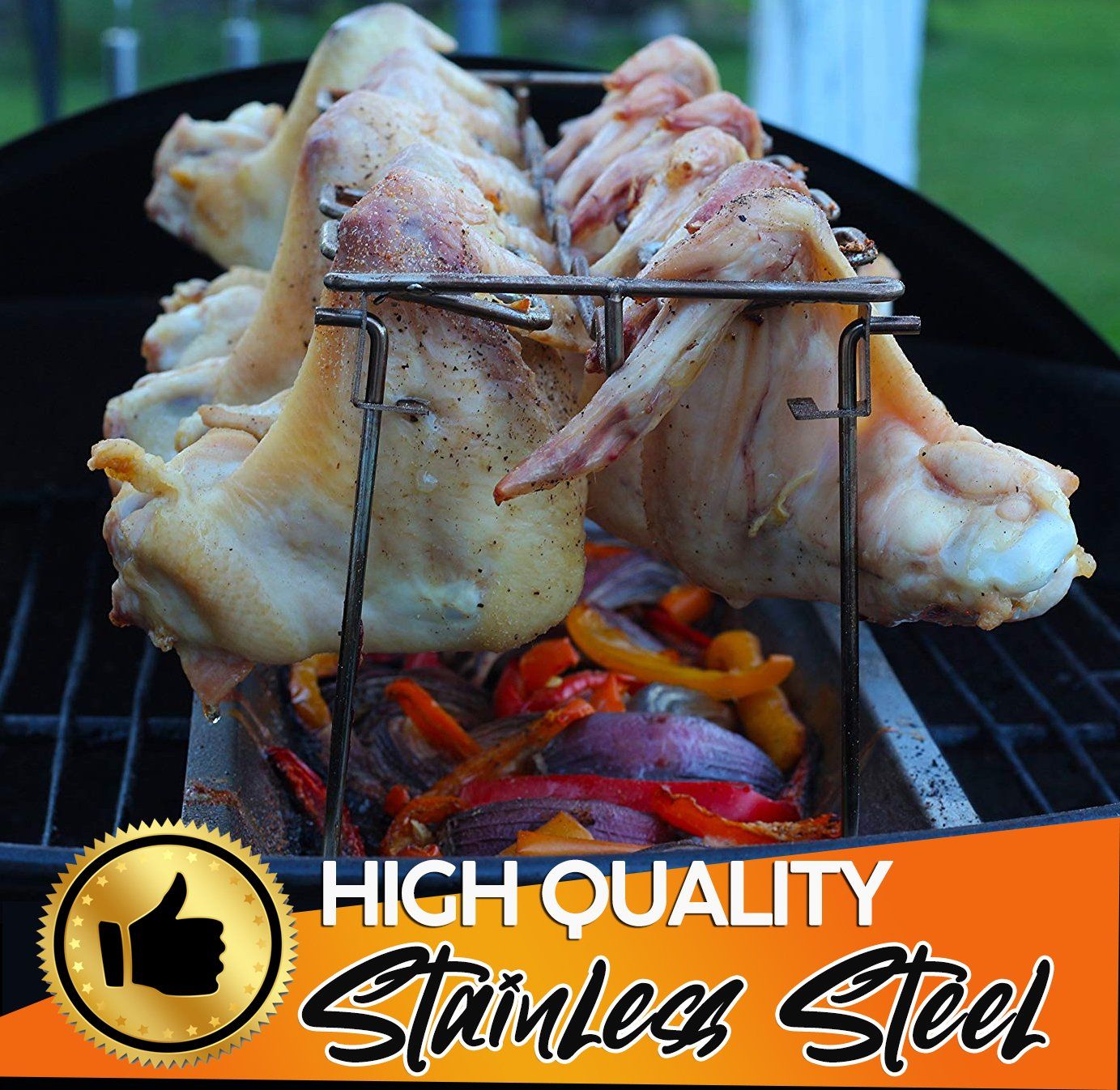 Roasted Chicken Rack Holder
