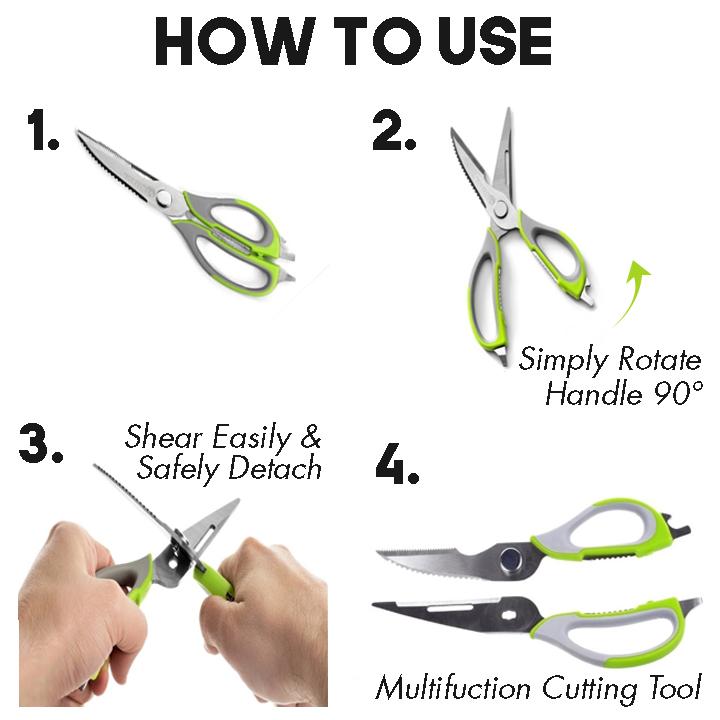 All in One Stainless Kitchen Scissors