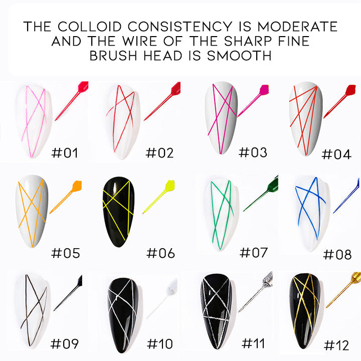 Easy Nail Art Gel Liner Nail Every Day And Night 