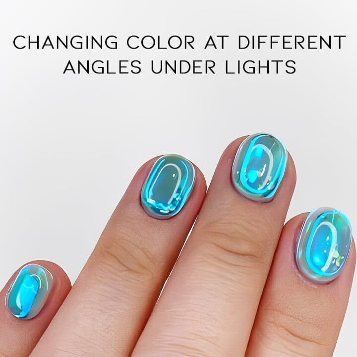 Ice Cube Aurora Nail Sticker 6pcs Set Nail Every Day And Night 