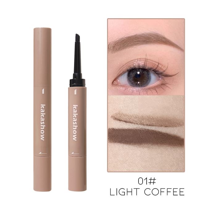 Cream to Powder Long Lasting Brow Brush Make-up Every Day And Night 01# Light Coffee 2pcs (38% OFF) $12.5 Each 
