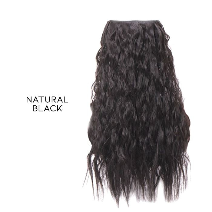 Seamless Clip-in 55cm Wavy Hair Extension Hair Styling Tools Every Day And Night Natural Black 2pcs (17% OFF) $24.00 Each 