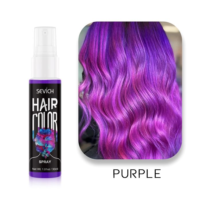 Temporary Hair Color Spray Hair Color Every Day And Night Purple 1pc 