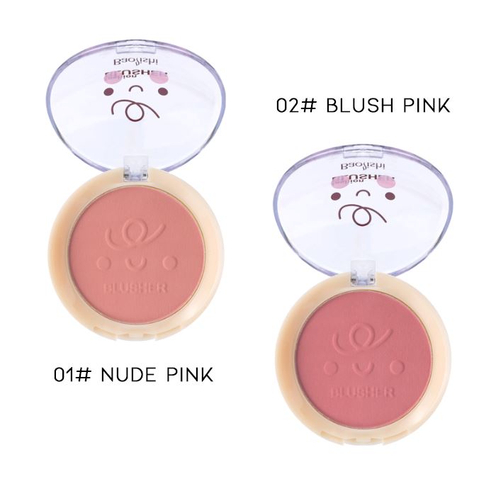 GirlCrush Puffy Blush Make-up Every Day And Night 02# Blush Pink 1pc 