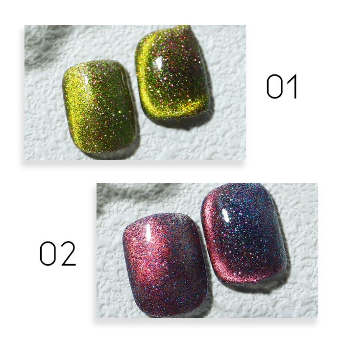Galaxy Cat Eye Gel Nail Polish Nail Every Day And Night 02 