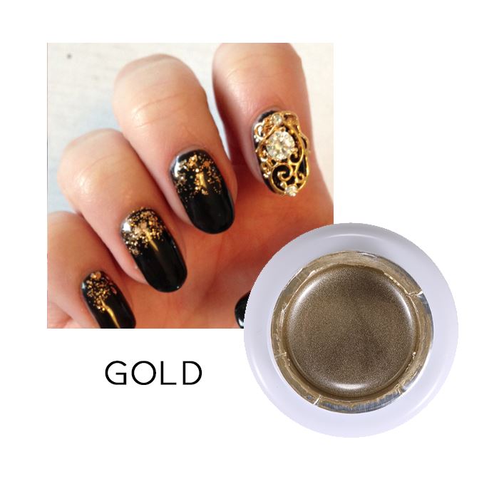 Mirror Shine 3D Nail Gel Nail Every Day And Night Gold 2pcs (40% OFF) $12.00 Each 