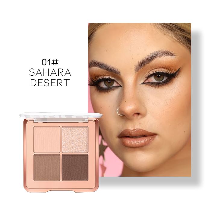 4 Shades Mini Eyeshadow Palette Make-up Every Day And Night 