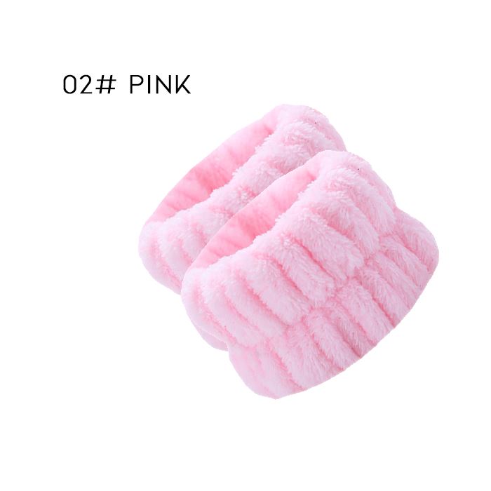 WaterAbsorb Wrist Washbands Health & Beauty Every Day And Night 02# Pink 2PCS 