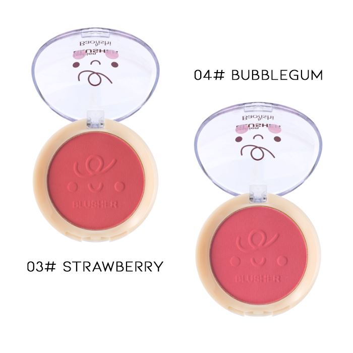 GirlCrush Puffy Blush Make-up Every Day And Night 03# Strawberry 1pc 