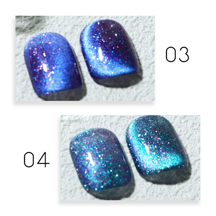 Galaxy Cat Eye Gel Nail Polish Nail Every Day And Night 03 