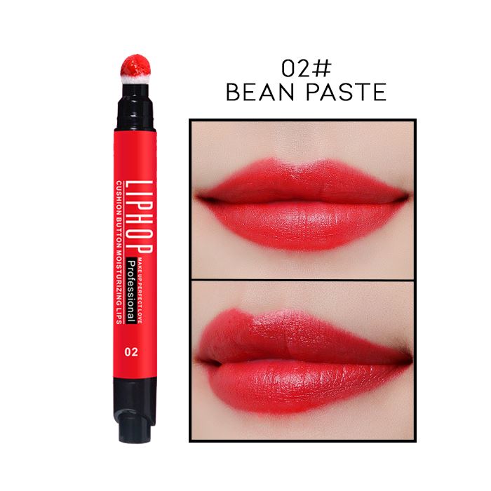 Gradient Lips Build-in Sponge Liquid Lipstick Make-up Every Day And Night 02# Bean Paste 2pcs (29% OFF) $15.00 Each 