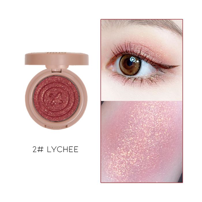 Single Shade Button Glitter Eyeshadow Make-up Every Day And Night 2# Lychee 2pcs (29% OFF) $15.00 Each 