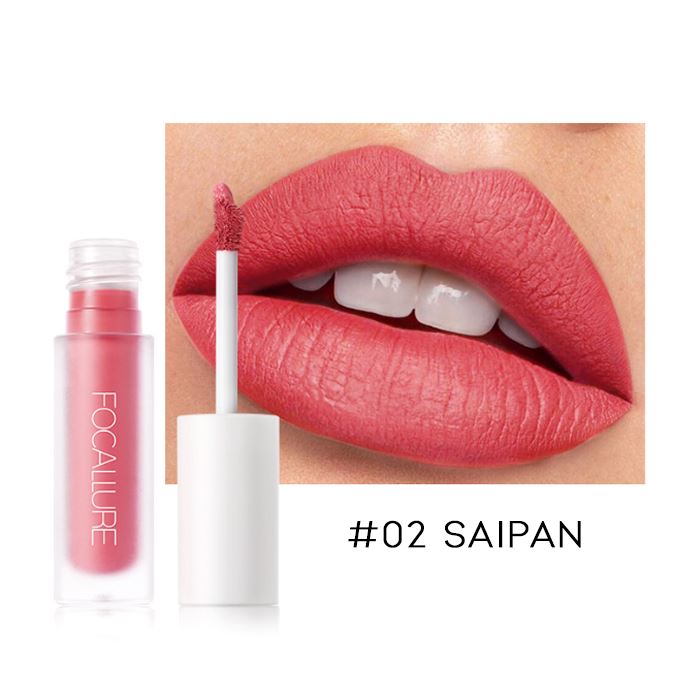 12HRS Waterproof Matte Liquid Lipstick Make-up Every Day And Night #02 Saipan 