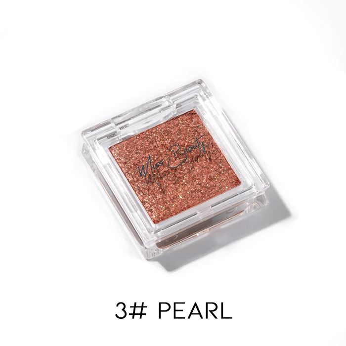 Single Shade Square Eyeshadow Make-up Every Day And Night 3# Pearl 1pc 