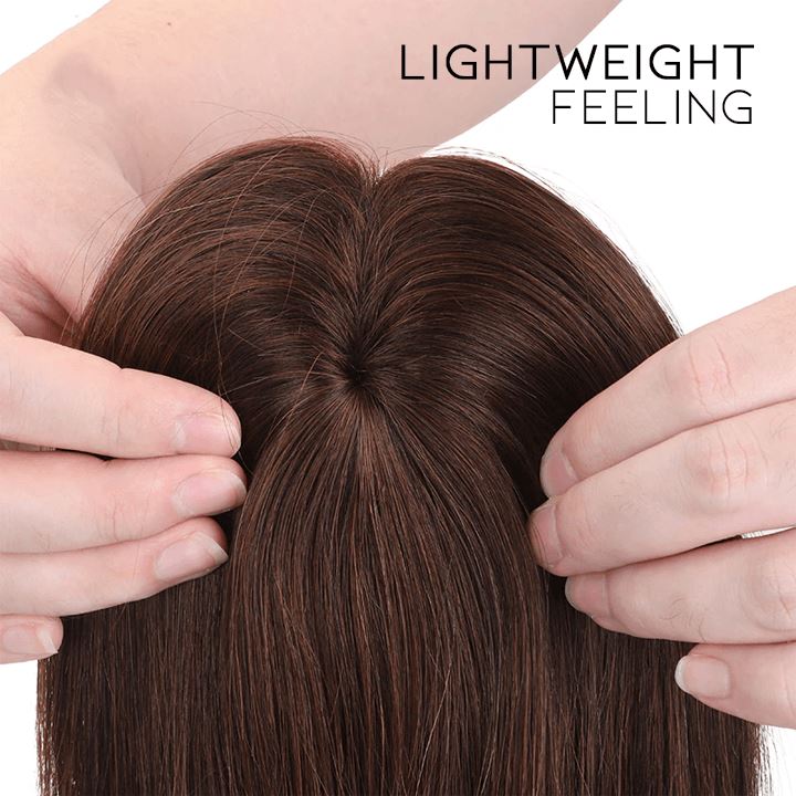 Natural Clip-In Hair Topper Morning Shades 