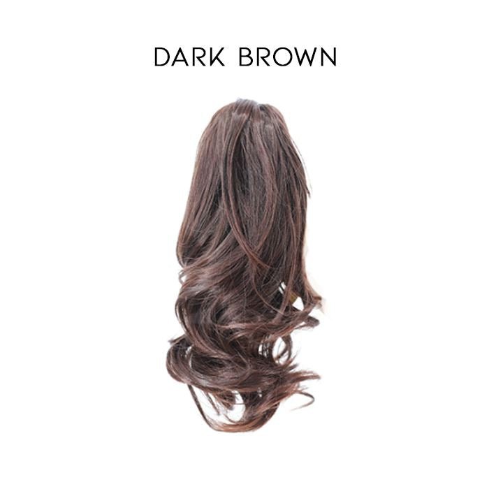 Clip-On Curly Ponytail Hair Extension (25CM) Hair Extensions Every Day And Night Dark Brown 
