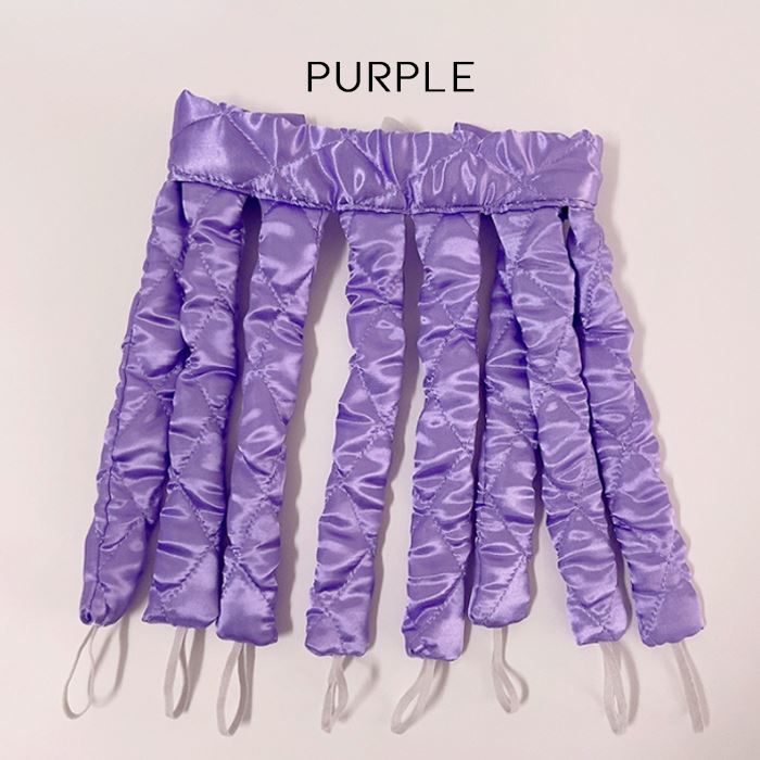 Non-Heat Octopus Hair Curler Hair Styling Tools Every Day And Night Purple 