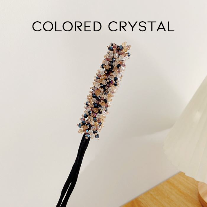 Elegant Easy Crystal Hairbun Maker Hair Styling Tools Every Day And Night Colored Crystal 1pc 
